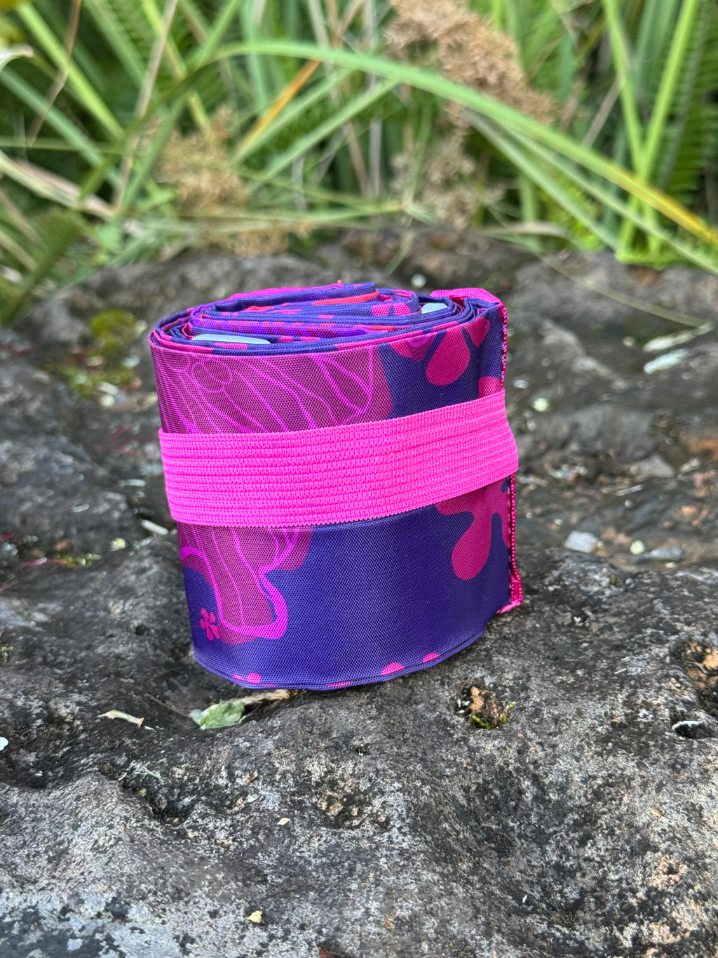 Roll Up Shopping Bag in Pualani Purple