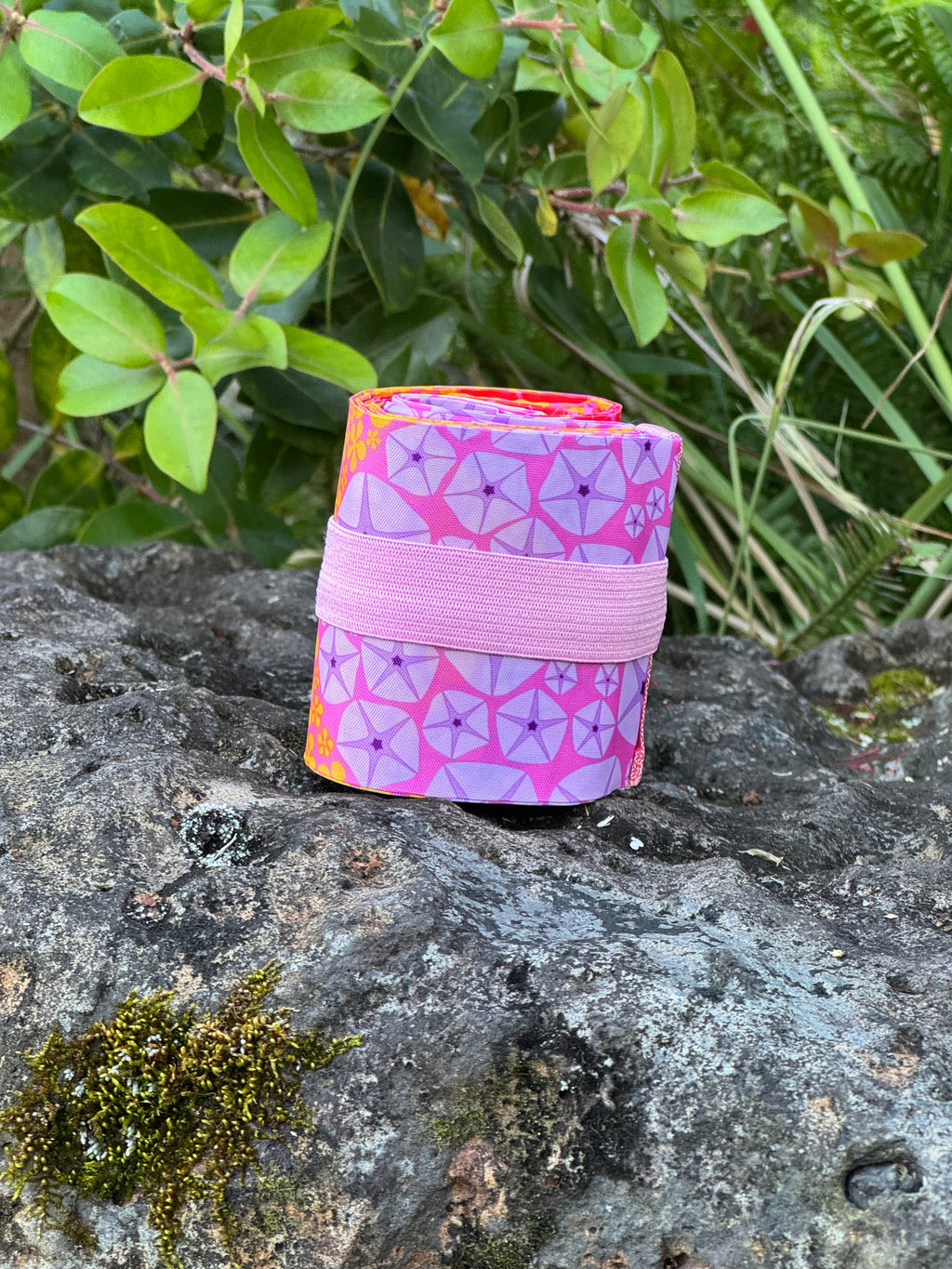 Roll Up Shopping Bag in pink Pua party