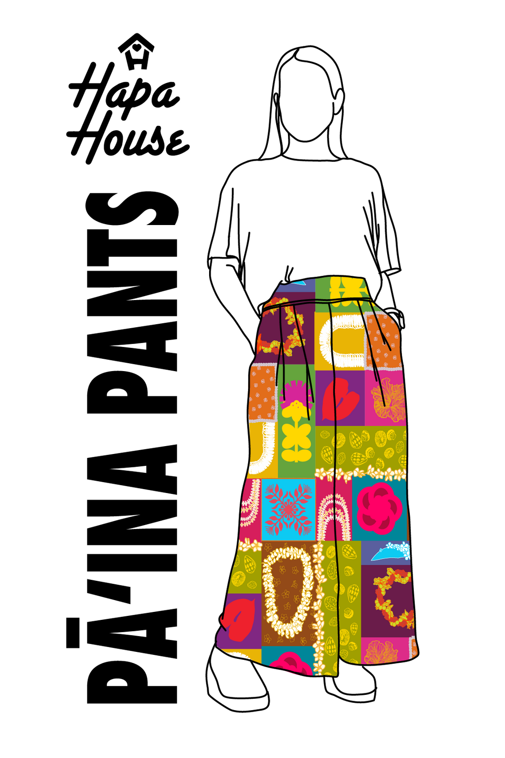Pāʻina Pants in Patchwork