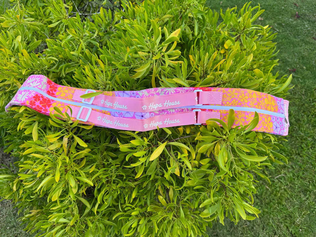 Roll Up Shopping Bag in pink Pua party