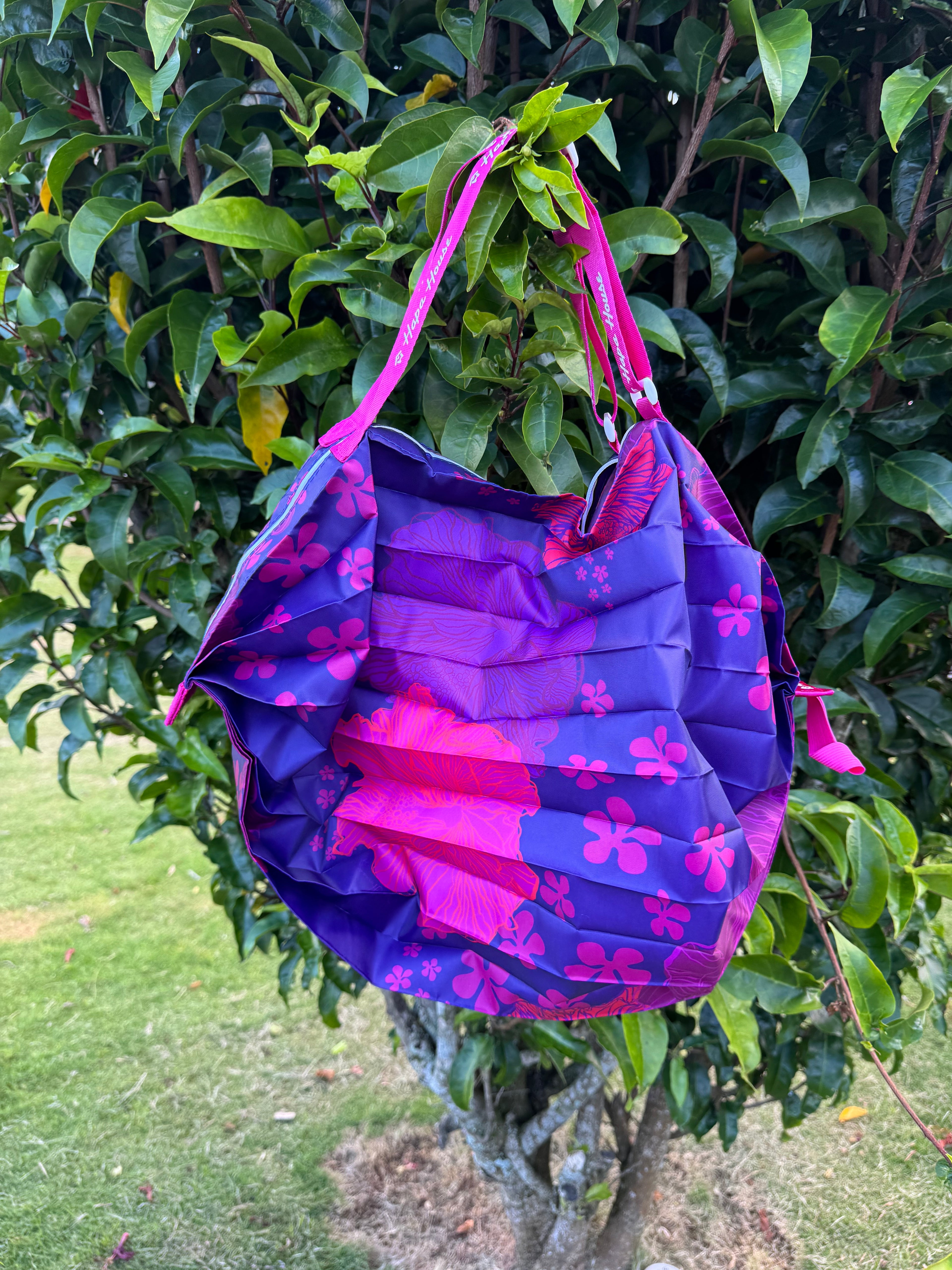 Roll Up Shopping Bag in Pualani Purple