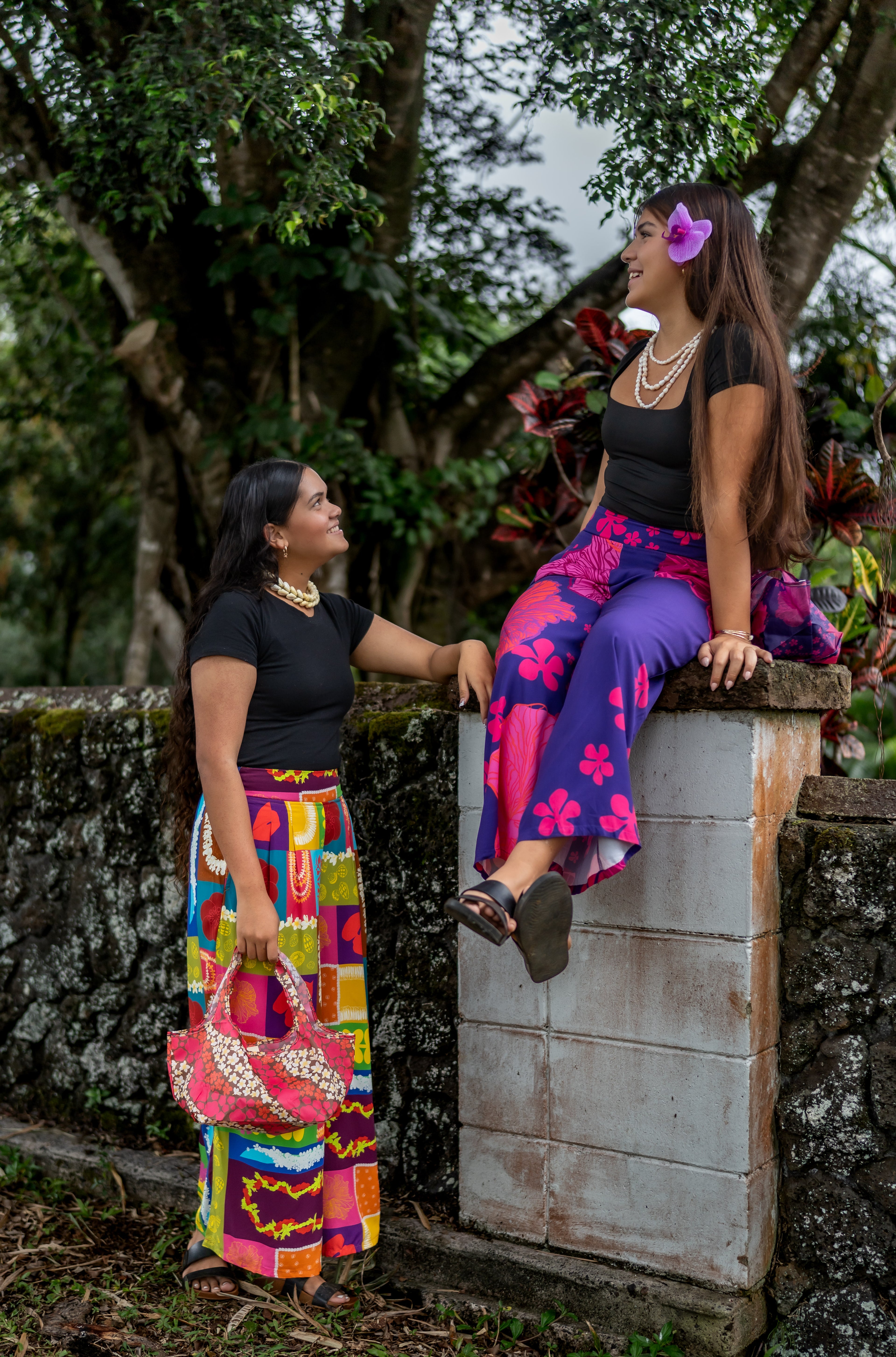 Pāʻina Pants in Pualani Purple