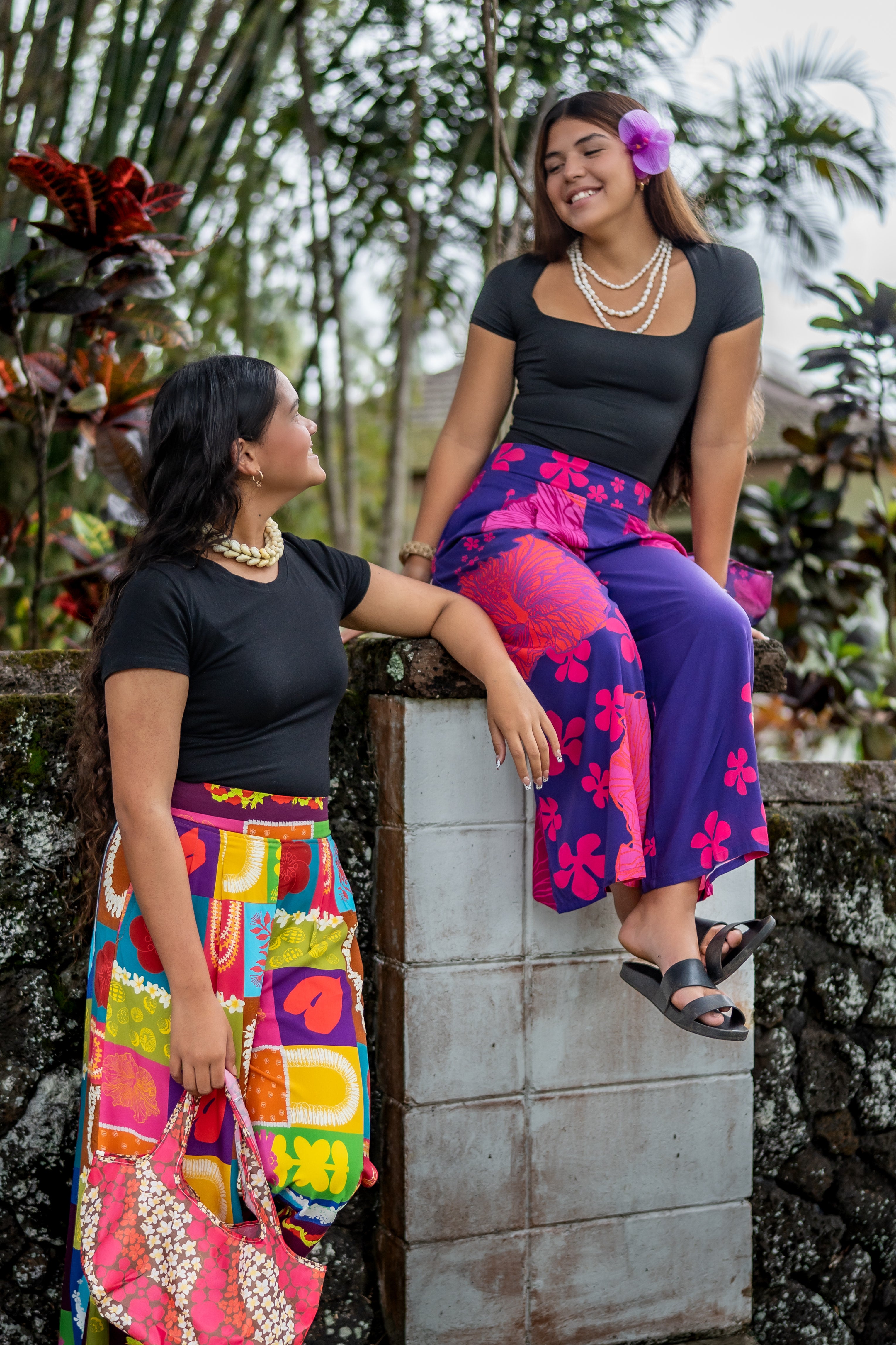 Pāʻina Pants in Pualani Purple